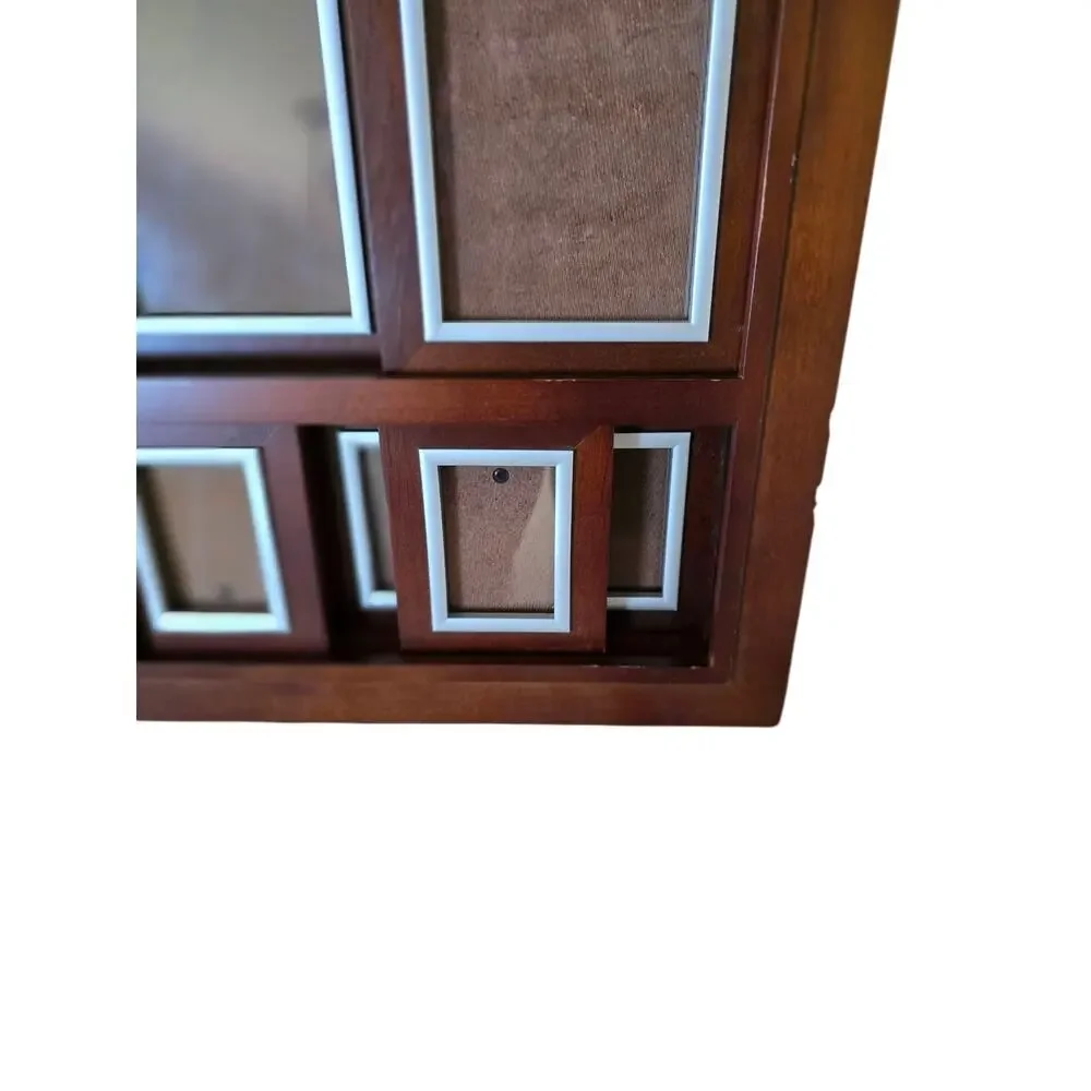 Swing Sliding Picture Frame Heavy Wood  14